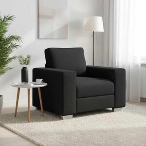 Sofa czarny 100 x 77 x 82 cm tkanina