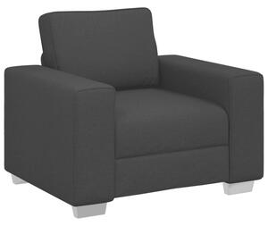 Sofa czarny 100 x 77 x 82 cm tkanina