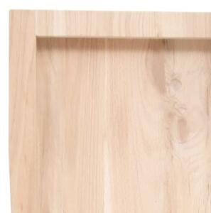Półka, 60x30x(2-6) cm, surowe lite drewno dębowe