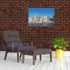 Obraz na szkle - Manhattan w Nowym Jorku (70x50 cm)