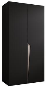 Szafa uchylna otwierana Piano 1 100 wys. 202 cm czarny + u. kaszmir