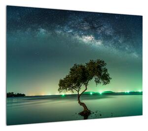 Obraz na szkle nocnego nieba (70x50 cm)
