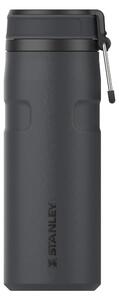 Czarny termos ze stali nierdzewnej 470 ml IceFlow™ Bottle Twist Flip Black – Stanley