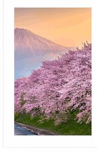 Plakat z passe-partout piękna Japonia