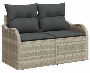Sofa ogrodowa jasnoszary 121 x 62 x 69cm polirattan