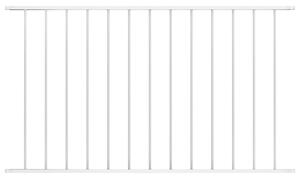 Panel ogrodzeniowy, kryta proszkowo stal, 1,7x1 m, biały