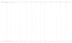 Panel ogrodzeniowy, kryta proszkowo stal, 1,7x0,75 m, biały