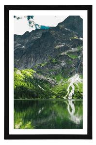 Plakat z passe-partout Morskie oko w Tatrach