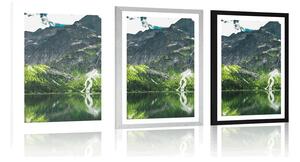 Plakat z passe-partout Morskie oko w Tatrach