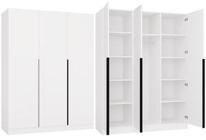 Szafa SENSO 3D Topeshop biaÅa 56,5x150x200 3 drzwi 1 szt