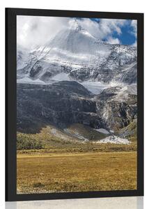 Plakat majestatyczny górski krajobraz
