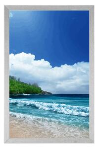 Plakat plaża na Seszelach