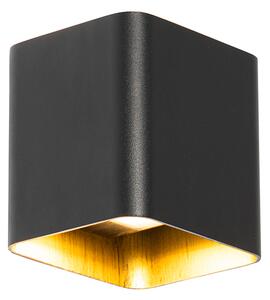 Zewnetrzna Moderne wandlamp zwart incl. LED IP54 vierkant - Evi Oswietlenie zewnetrzne