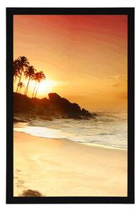 Plakat zachód słońca na Sri Lance