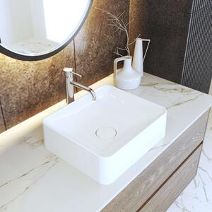 Umywalka nablatowa prostokątna 45 x 39 | nowoczesna, materiał S-Marble
