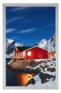 Plakat krajobraz w Norwegii