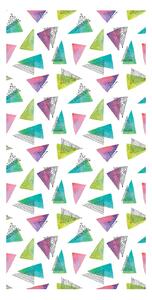 Tapeta - Kolorowe trójkąty w zielonych odcieniach
