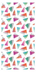 Tapeta - Kolorowe trójkąty w zimnych odcieniach