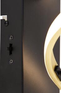 Kinkiet / Lampa scienna złoty z 3-stopniową diodą LED z możliwością ściemniania w stopniach Kelvina - Henk Oswietlenie wewnetrzne