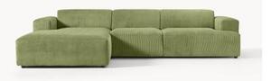 Sofa narożna ze sztruksu Melva (4-osobowa)