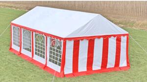 Namiot imprezowy 4 x 8 m, czerwony
