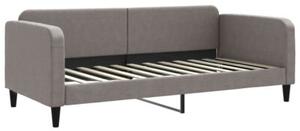 Sofa rozsuwana z szufladami, taupe, 90x200 cm, tkanina