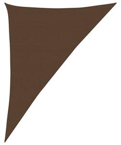 Żagiel przeciwsłoneczny, 160 g/m², brązowy, 4x5x6,8 m, hdpe