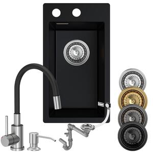 Kuchnia smart: zlew + bateria + dozownik + syfon