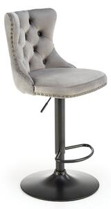 Szary hoker welurowy w stylu glamour S0-N14
