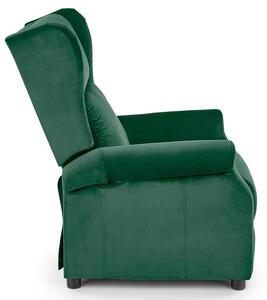 Zielony fotel uszak rozkładany - Alden 2X