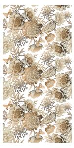Tapeta - Kwiaty, złoto - białe