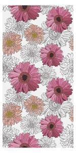 Tapeta - Kwiaty, biało - różowe