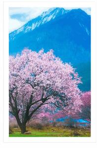 Plakat magiczne japońskie drzewo