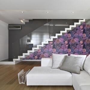 Tapeta - Koła w odcieniach fioletu