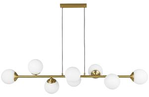 NOWOCZESNA LAMPA WISZĄCA SZCZOTKOWANE ZŁOTO FINO W8