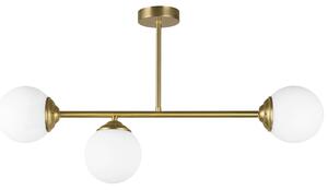 NOWOCZESNA LAMPA SUFITOWA WISZĄCA SZCZOTKOWANE ZŁOTO FINO W3