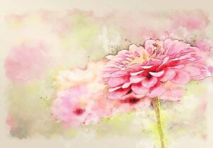 Fototapeta - Malowany kwiat (196x136 cm)
