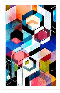 Plakat abstrakcyjna geometria