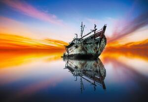 Fototapeta - Opuszczony statek (196x136 cm)