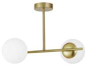 NOWOCZESNA LAMPA SUFITOWA WISZĄCA SZCZOTKOWANE ZŁOTO LEDO W2