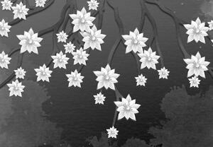 Fototapeta - Kwiaty na gałęziach (196x136 cm)