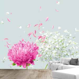 Fototapeta - Kwiaty na wietrze (196x136 cm)