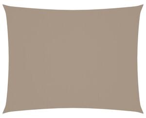 Prostokątny żagiel ogrodowy z tkaniny oxford, 4x6 m, taupe