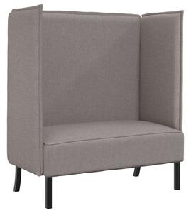 Sofa z wysokim oparciem ciemnoszary 109 x 56 x 121 cm tkanina