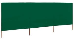Parawan 3-skrzydłowy z tkaniny, 400x80 cm, zielony