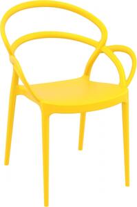 Designerskie krzesło kawiarniane z tworzywa Mila