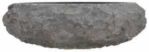 Umywalka, 40 x 12 cm, marmurowa, czarna