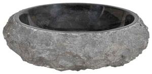 Umywalka, 40 x 12 cm, marmurowa, czarna