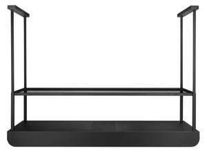 Okap wyspowy Arne Glass Black Matt 130 cm