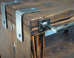 CHYRKA® Umywalka meblowa BORYSLAW umywalka łazienkowa szafka ścienna szafka podumywalkowa metal drewno loft handmade